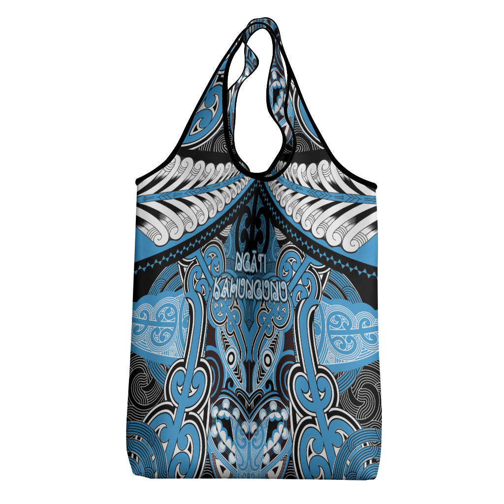 Aotearoa Iwi Ngati Kahungunu Grocery Bag Maori Kowhaiwhai Pattern