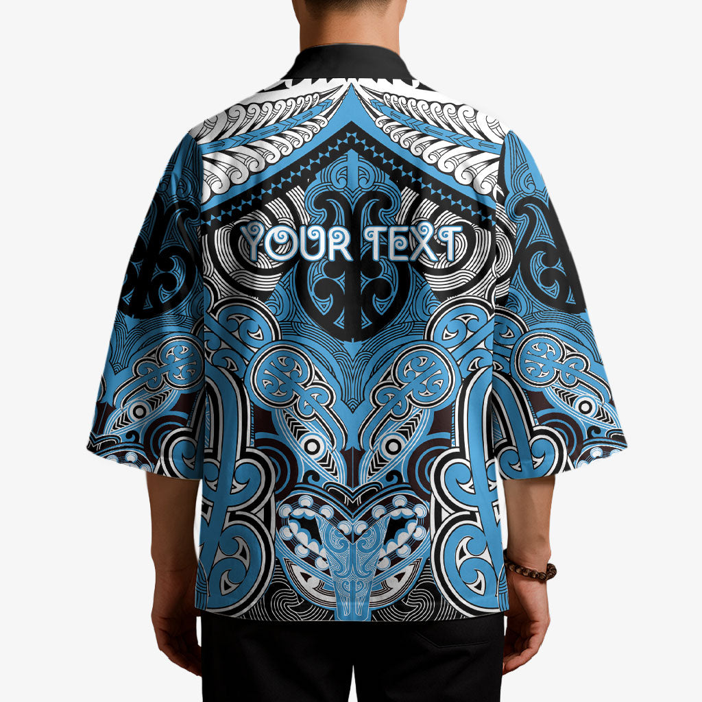 Aotearoa Iwi Ngati Kahungunu Personalised Kimono Maori Kowhaiwhai Pattern