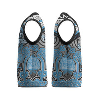 Aotearoa Iwi Ngati Kahungunu Personalised Christmas Knitted V-Neck Vest Maori Kowhaiwhai Pattern