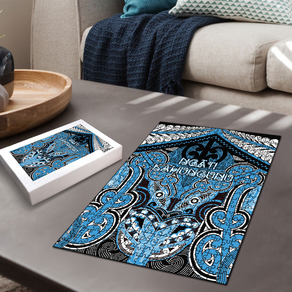 Aotearoa Iwi Ngati Kahungunu Puzzle Maori Kowhaiwhai Pattern
