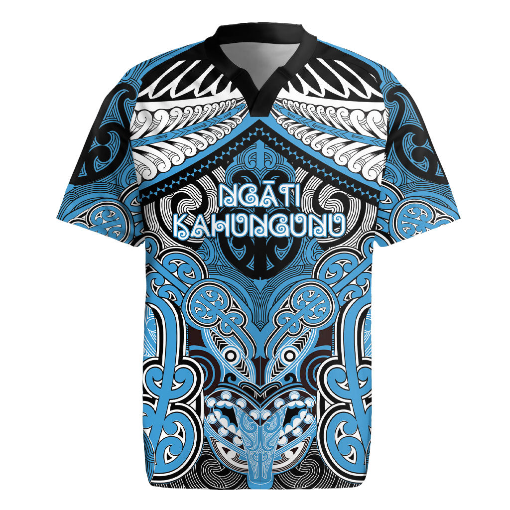 Aotearoa Iwi Ngati Kahungunu Personalised Rugby Jersey Maori Kowhaiwhai Pattern