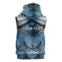 Aotearoa Iwi Ngati Kahungunu Personalised Sleeveless Zip Hoodie Maori Kowhaiwhai Pattern