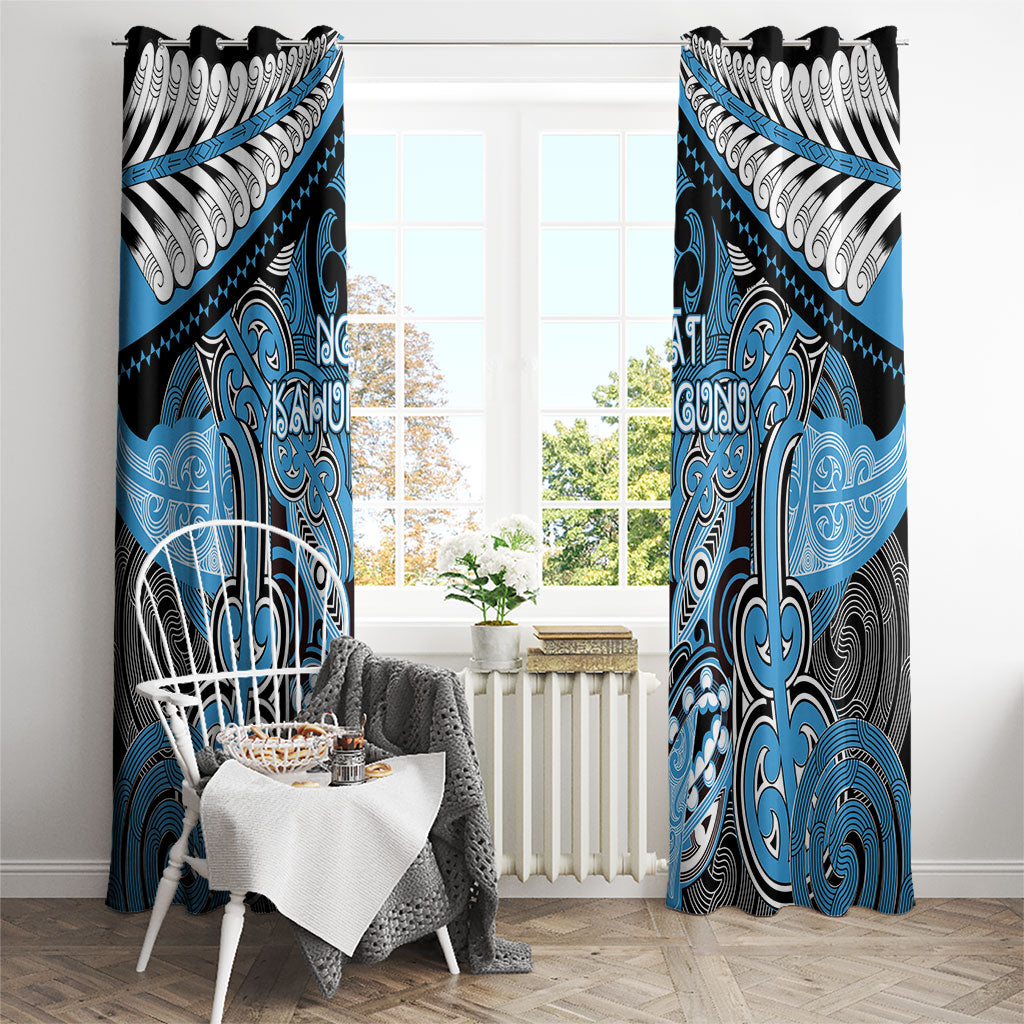 Aotearoa Iwi Ngati Kahungunu Window Curtain Maori Kowhaiwhai Pattern