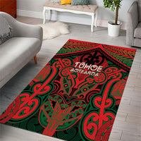 Aotearoa Iwi Tuhoe Area Rug Maori Kowhaiwhai Pattern LT19 - Polynesian Pride