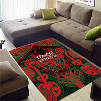 Aotearoa Iwi Tuhoe Area Rug Maori Kowhaiwhai Pattern LT19 - Polynesian Pride