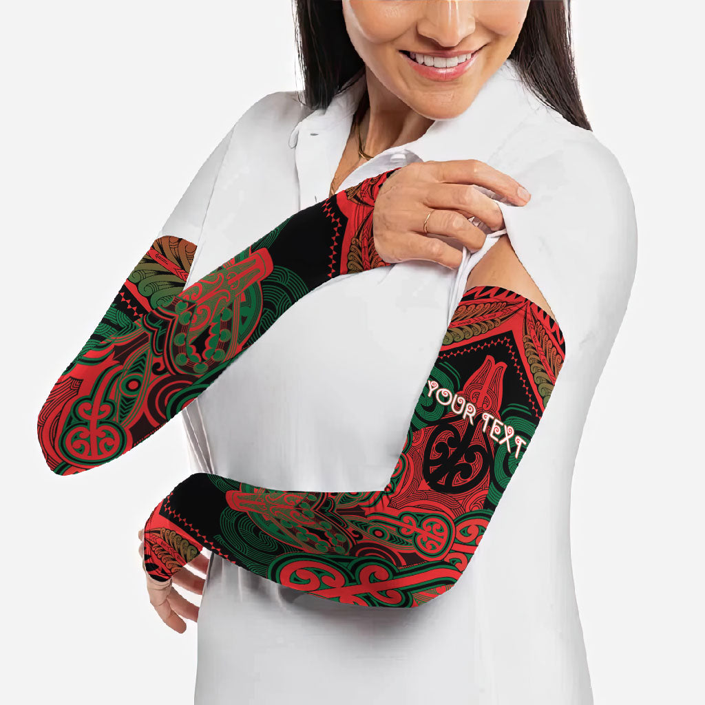 Aotearoa Iwi Tuhoe Personalised Arm Sleeves Maori Kowhaiwhai Pattern