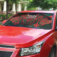 Aotearoa Iwi Tuhoe Auto Sun Shade Maori Kowhaiwhai Pattern LT19 - Polynesian Pride