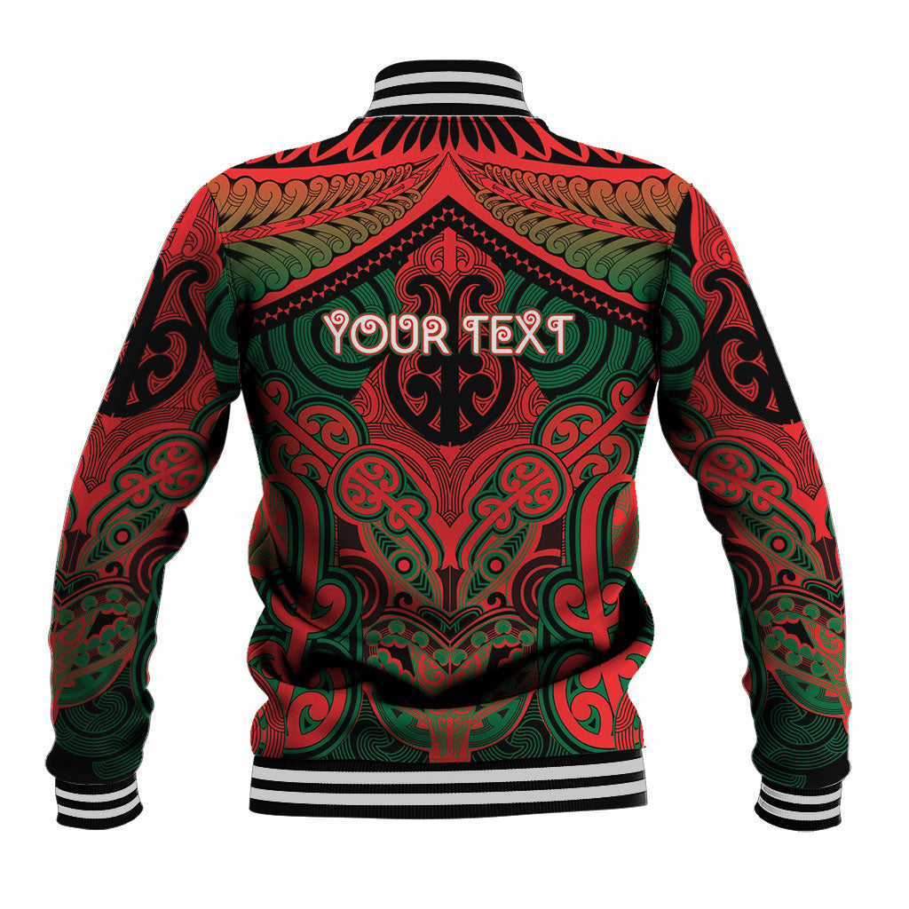 Aotearoa Iwi Tuhoe Personalised Baseball Jacket Maori Kowhaiwhai Pattern LT19 - Polynesian Pride