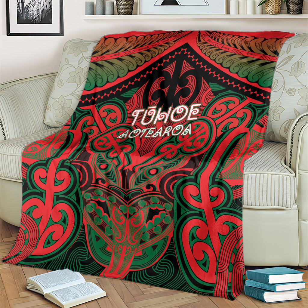 Aotearoa Iwi Tuhoe Blanket Maori Kowhaiwhai Pattern LT19 - Polynesian Pride