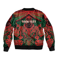 Aotearoa Iwi Tuhoe Personalised Bomber Jacket Maori Kowhaiwhai Pattern LT19 - Polynesian Pride