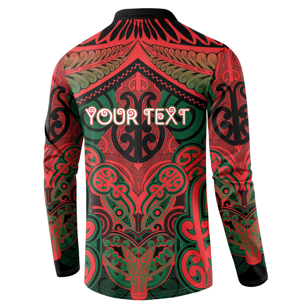Aotearoa Iwi Tuhoe Personalised Button Sweatshirt Maori Kowhaiwhai Pattern LT19 - Polynesian Pride