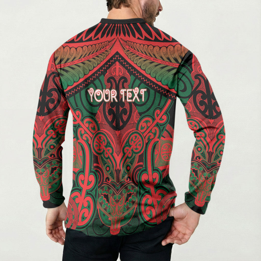 Aotearoa Iwi Tuhoe Personalised Button Sweatshirt Maori Kowhaiwhai Pattern LT19 - Polynesian Pride