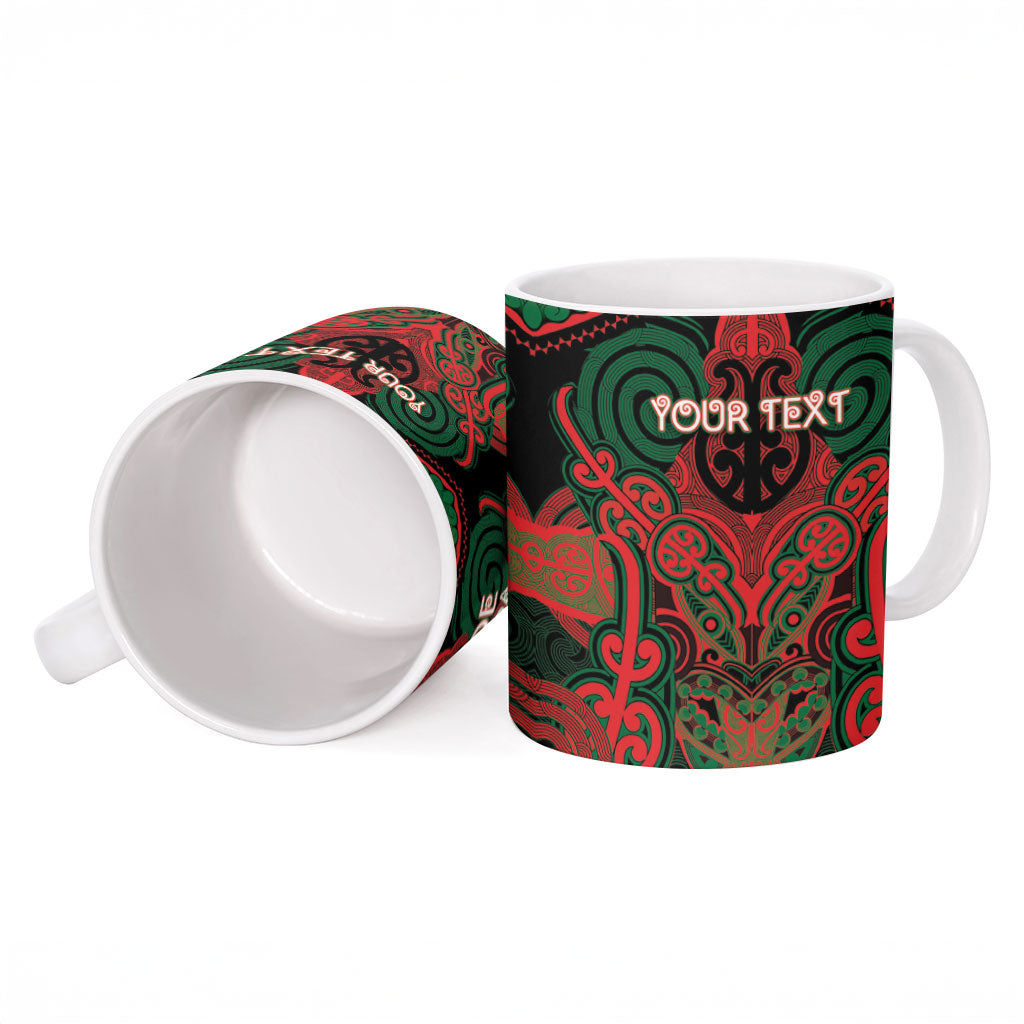 Aotearoa Iwi Tuhoe Personalised Ceramic Mug Maori Kowhaiwhai Pattern LT19 - Polynesian Pride