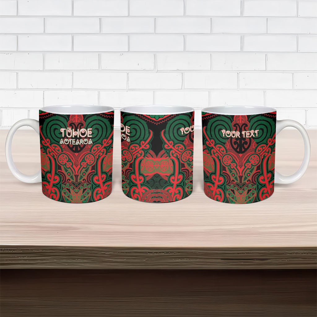 Aotearoa Iwi Tuhoe Personalised Ceramic Mug Maori Kowhaiwhai Pattern LT19 - Polynesian Pride