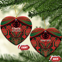 Aotearoa Iwi Tuhoe Personalised Ceramic Ornament Maori Kowhaiwhai Pattern