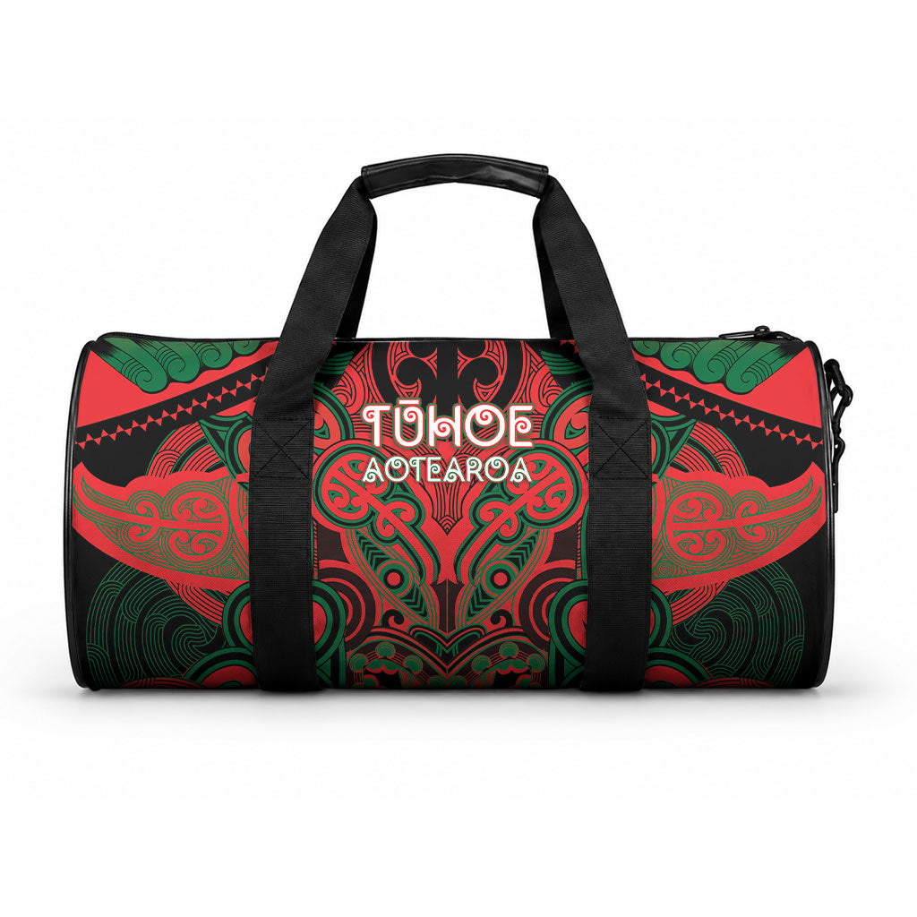 Aotearoa Iwi Tuhoe Duffle Bag Maori Kowhaiwhai Pattern LT19 One size Red - Polynesian Pride