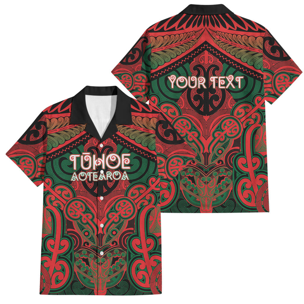 Aotearoa Iwi Tuhoe Personalised Family Matching Puletasi and Hawaiian Shirt Maori Kowhaiwhai Pattern