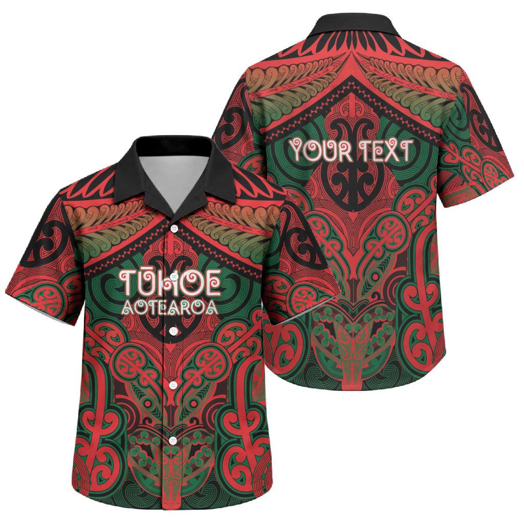 Aotearoa Iwi Tuhoe Personalised Family Matching Puletasi and Hawaiian Shirt Maori Kowhaiwhai Pattern