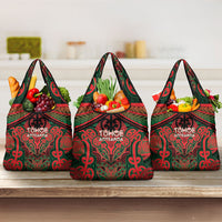 Aotearoa Iwi Tuhoe Grocery Bag Maori Kowhaiwhai Pattern