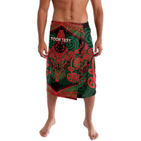 Aotearoa Iwi Tuhoe Personalised Lavalava Maori Kowhaiwhai Pattern LT19 Red - Polynesian Pride