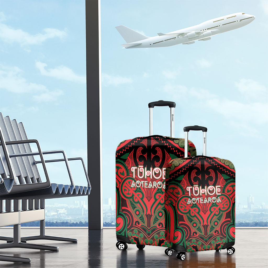 Aotearoa Iwi Tuhoe Luggage Cover Maori Kowhaiwhai Pattern