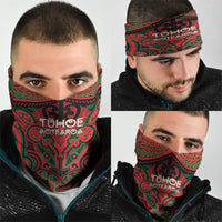 Aotearoa Iwi Tuhoe Neck Gaiter Maori Kowhaiwhai Pattern LT19 - Polynesian Pride