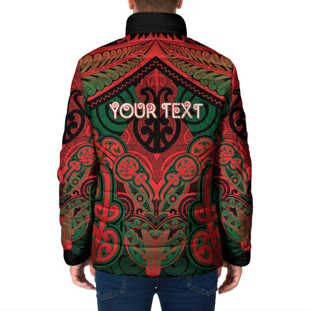 Aotearoa Iwi Tuhoe Personalised Padded Jacket Maori Kowhaiwhai Pattern LT19 - Polynesian Pride