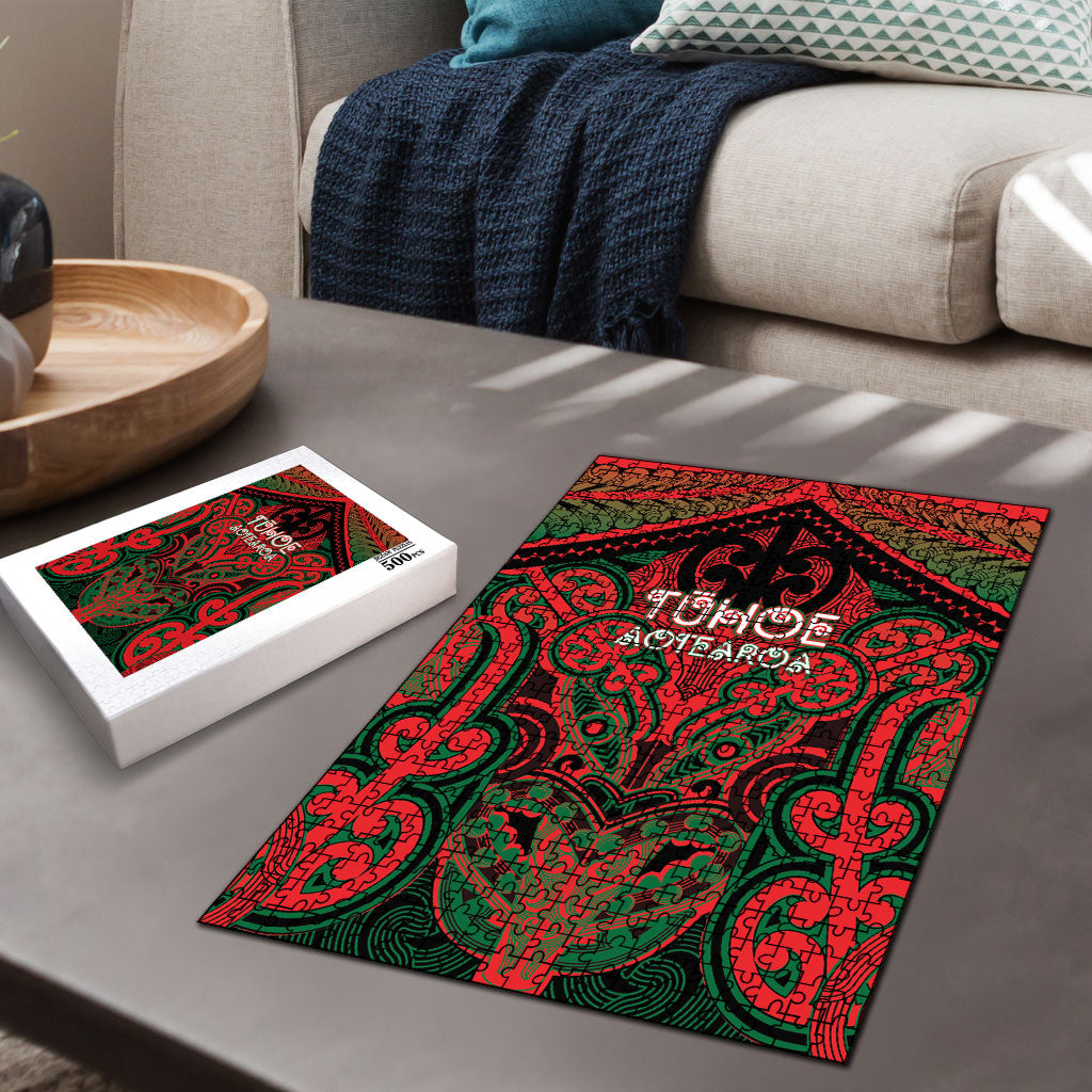 Aotearoa Iwi Tuhoe Puzzle Maori Kowhaiwhai Pattern LT19 - Polynesian Pride