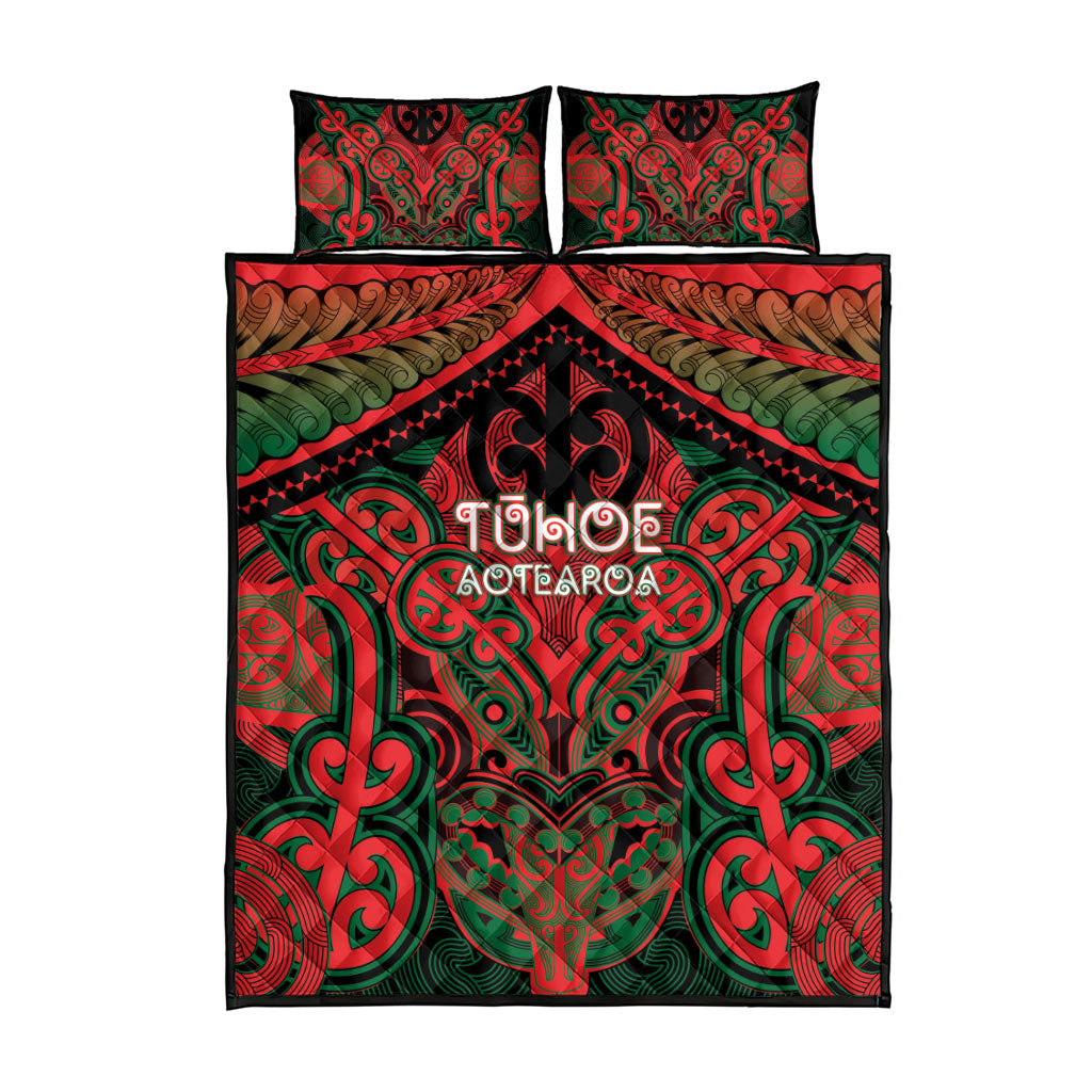 Aotearoa Iwi Tuhoe Quilt Bed Set Maori Kowhaiwhai Pattern LT19 - Polynesian Pride