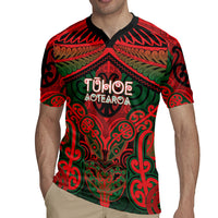 Aotearoa Iwi Tuhoe Personalised Rugby Jersey Maori Kowhaiwhai Pattern