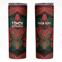 Aotearoa Iwi Tuhoe Personalised Skinny Tumbler Maori Kowhaiwhai Pattern