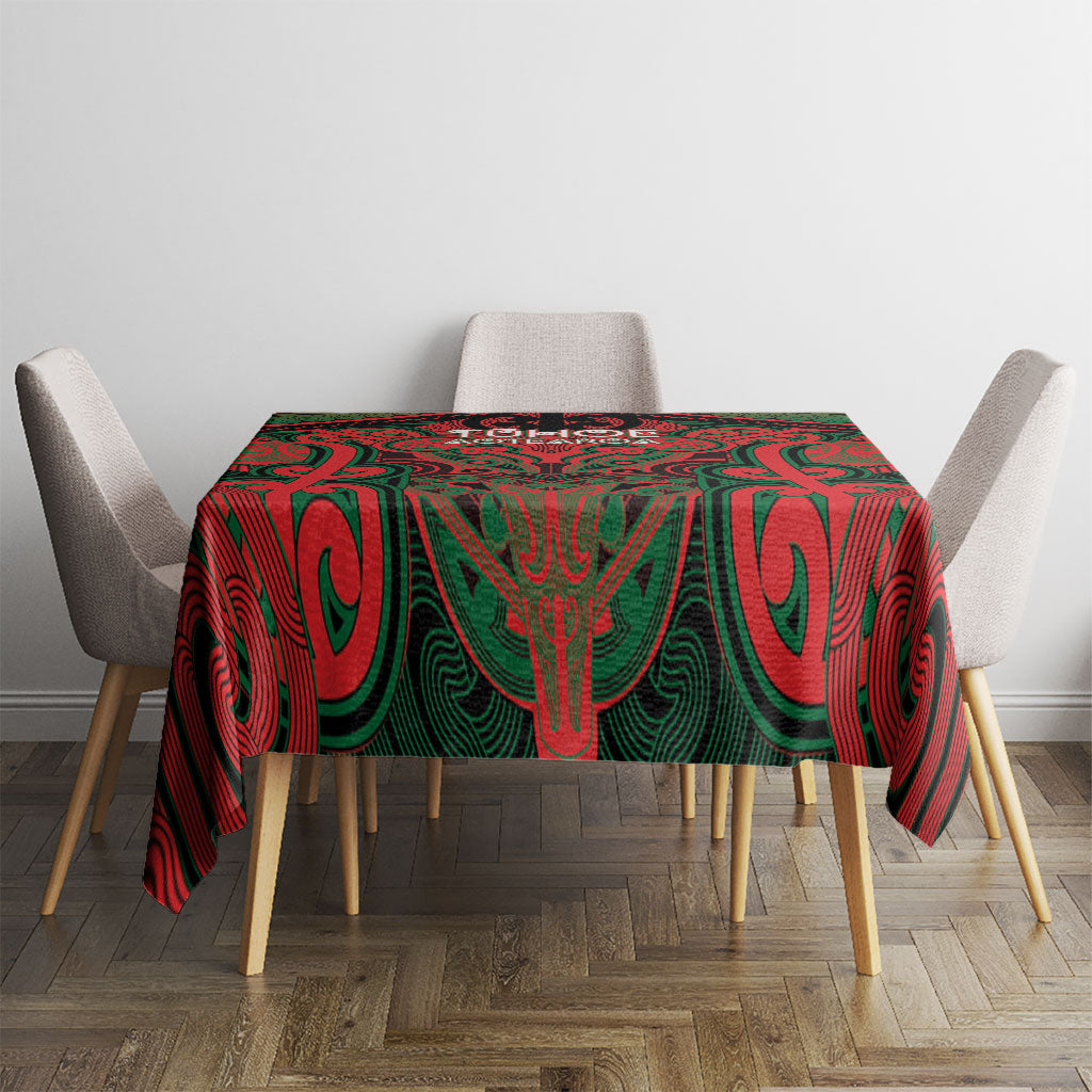 Aotearoa Iwi Tuhoe Tablecloth Maori Kowhaiwhai Pattern LT19 - Polynesian Pride