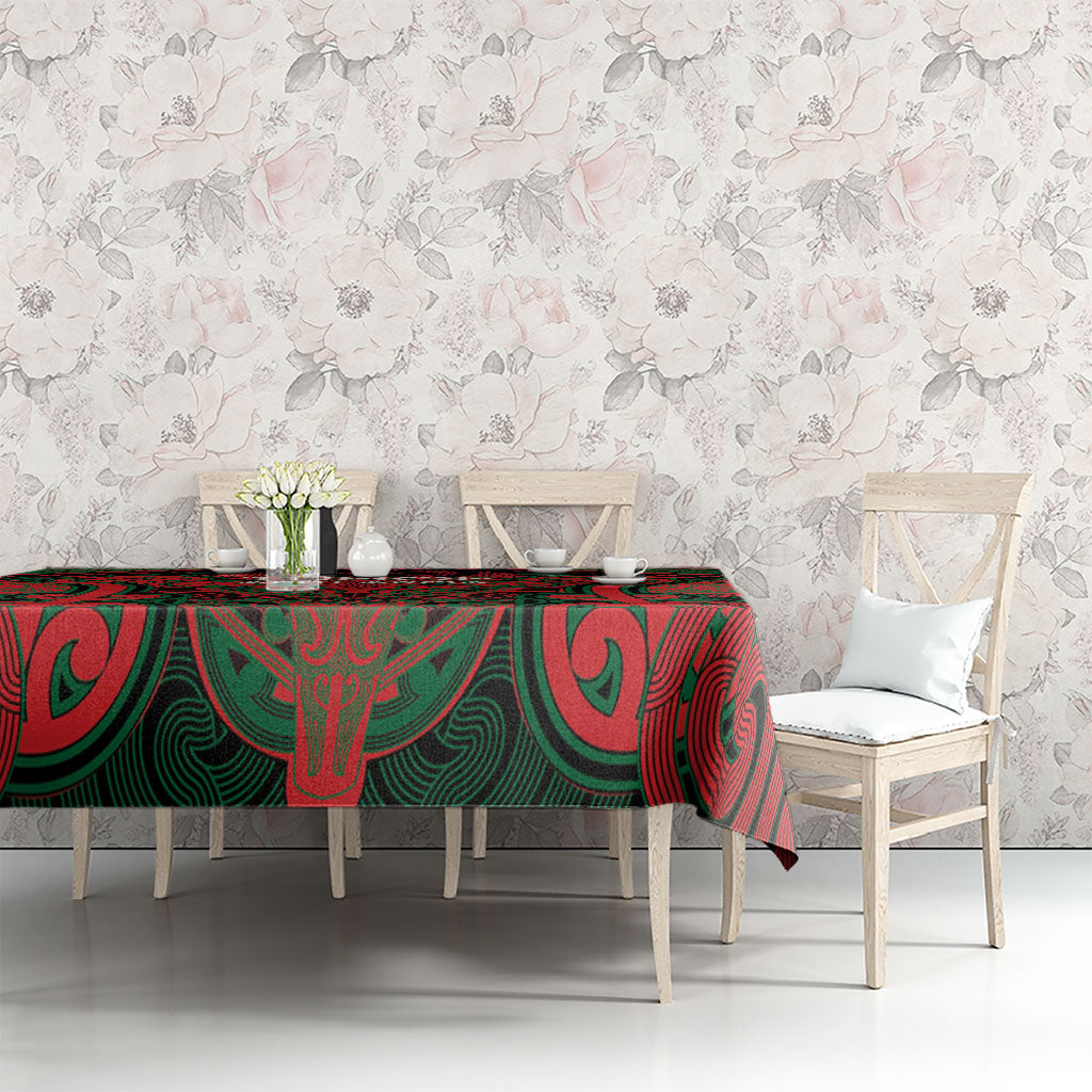 Aotearoa Iwi Tuhoe Tablecloth Maori Kowhaiwhai Pattern LT19 - Polynesian Pride