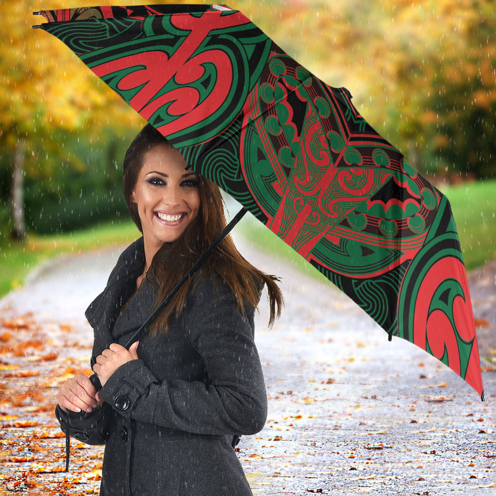 Aotearoa Iwi Tuhoe Umbrella Maori Kowhaiwhai Pattern LT19 - Polynesian Pride