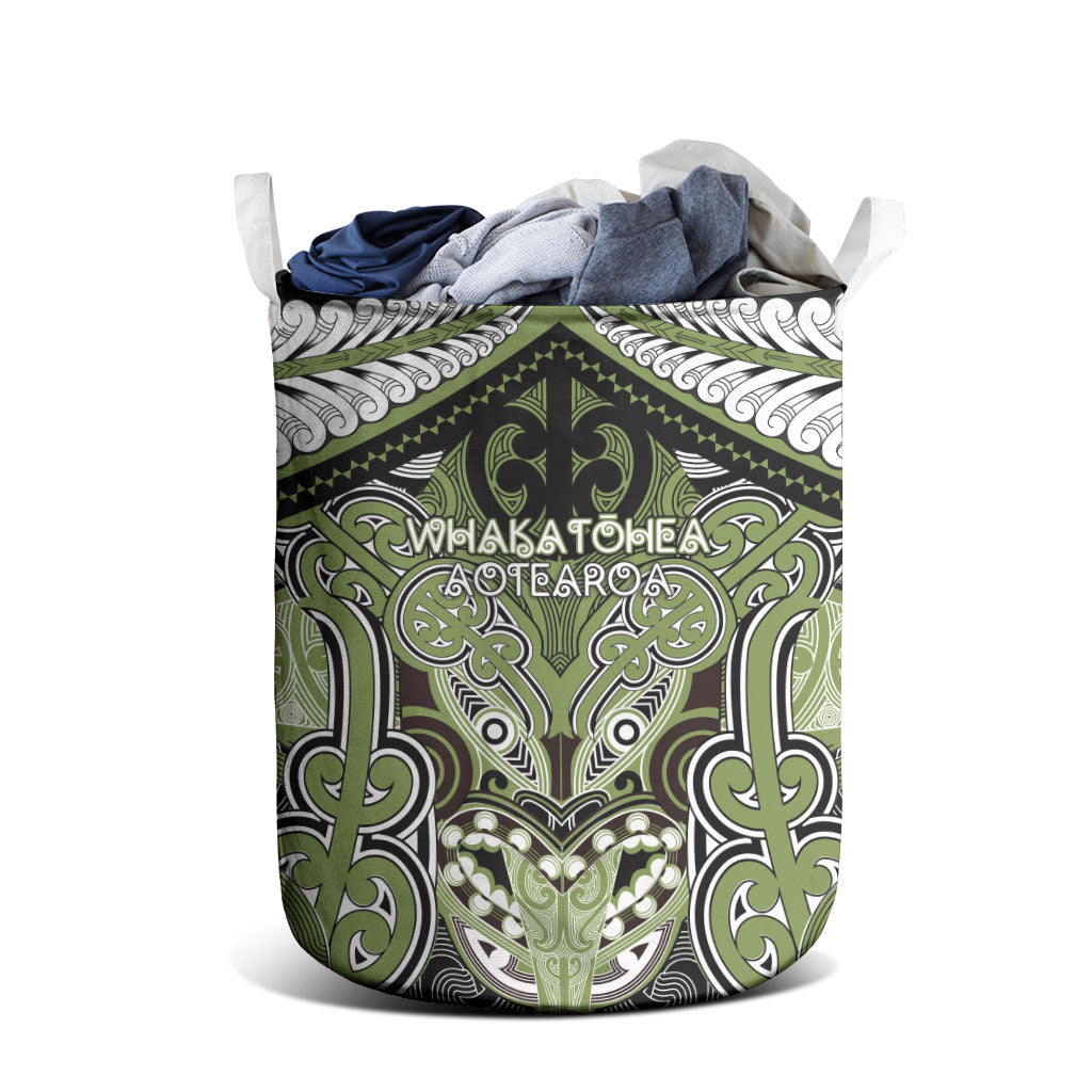 Aotearoa Iwi Whakatohea Laundry Basket Maori Kowhaiwhai Pattern LT19 - Polynesian Pride