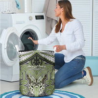 Aotearoa Iwi Whakatohea Laundry Basket Maori Kowhaiwhai Pattern LT19 - Polynesian Pride