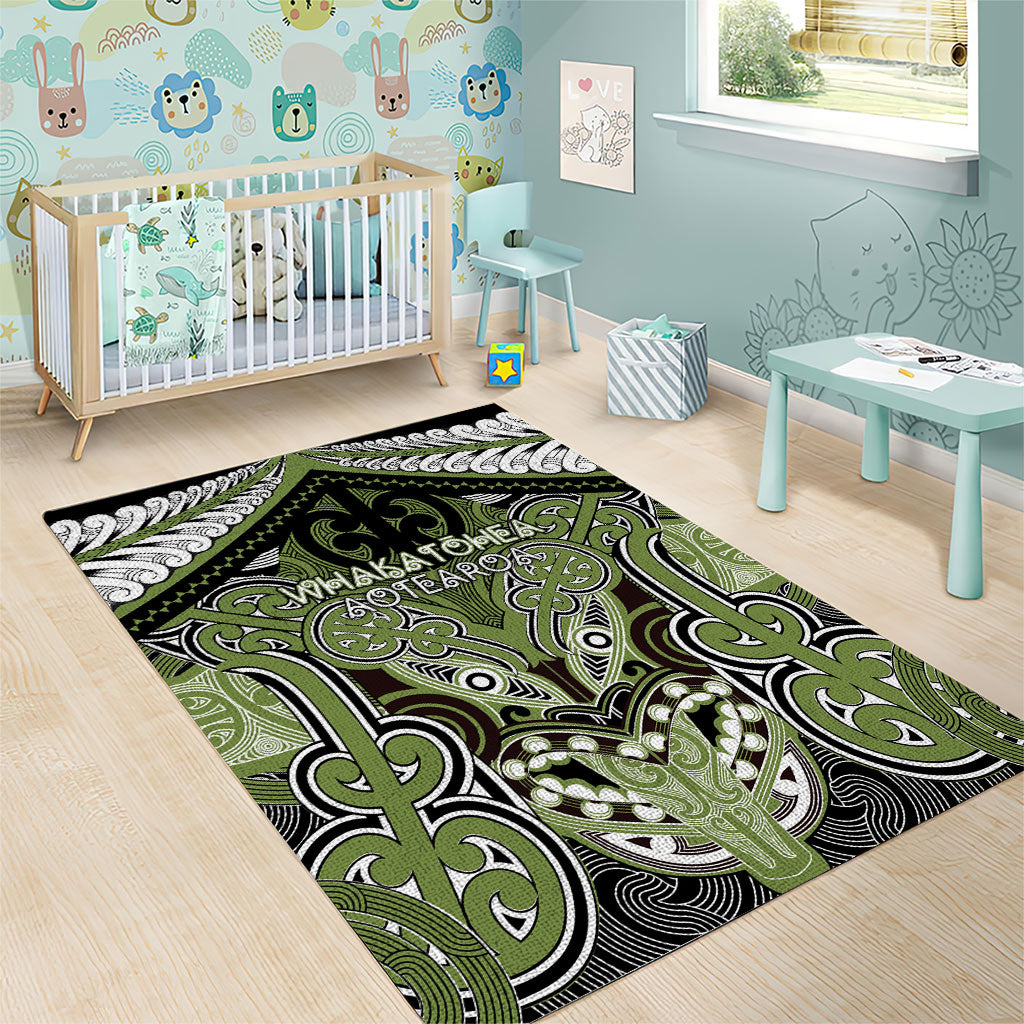 Aotearoa Iwi Whakatohea Area Rug Maori Kowhaiwhai Pattern