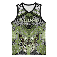 Aotearoa Iwi Whakatohea Personalised Basketball Jersey Maori Kowhaiwhai Pattern