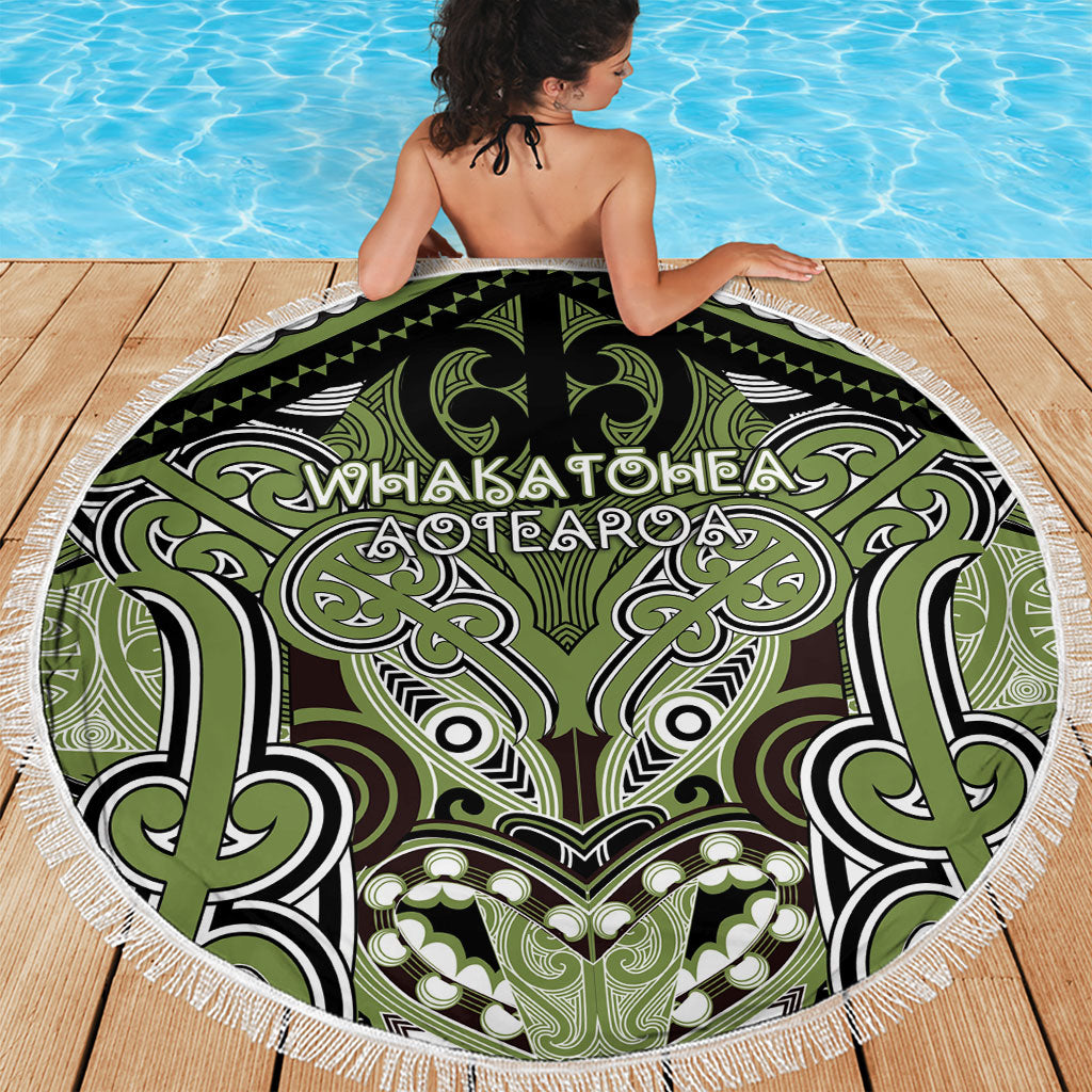 Aotearoa Iwi Whakatohea Beach Blanket Maori Kowhaiwhai Pattern LT19 - Polynesian Pride