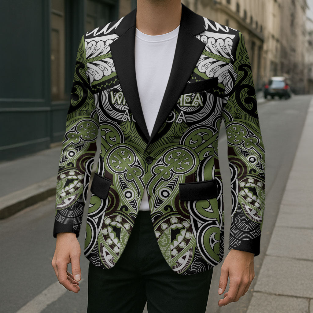 Aotearoa Iwi Whakatohea Personalised Blazer Maori Kowhaiwhai Pattern LT19 - Polynesian Pride