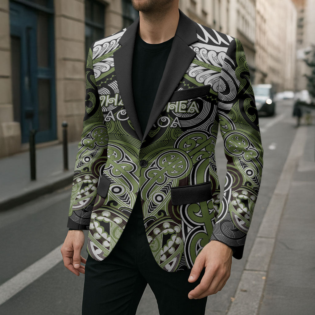 Aotearoa Iwi Whakatohea Personalised Blazer Maori Kowhaiwhai Pattern LT19 - Polynesian Pride