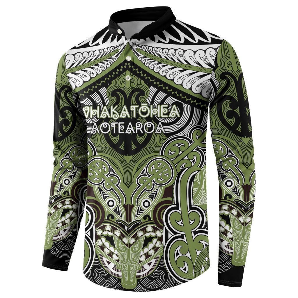 Aotearoa Iwi Whakatohea Personalised Button Sweatshirt Maori Kowhaiwhai Pattern LT19 - Polynesian Pride