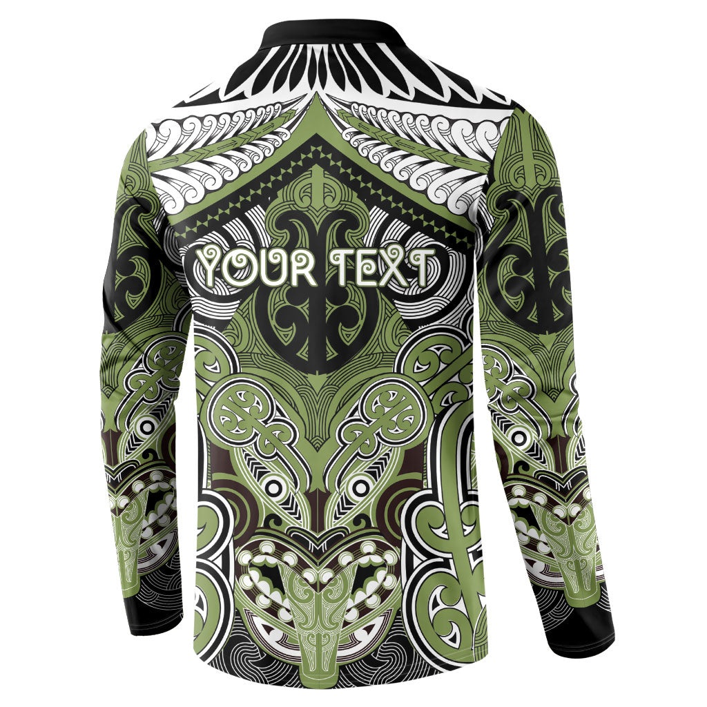 Aotearoa Iwi Whakatohea Personalised Button Sweatshirt Maori Kowhaiwhai Pattern LT19 - Polynesian Pride