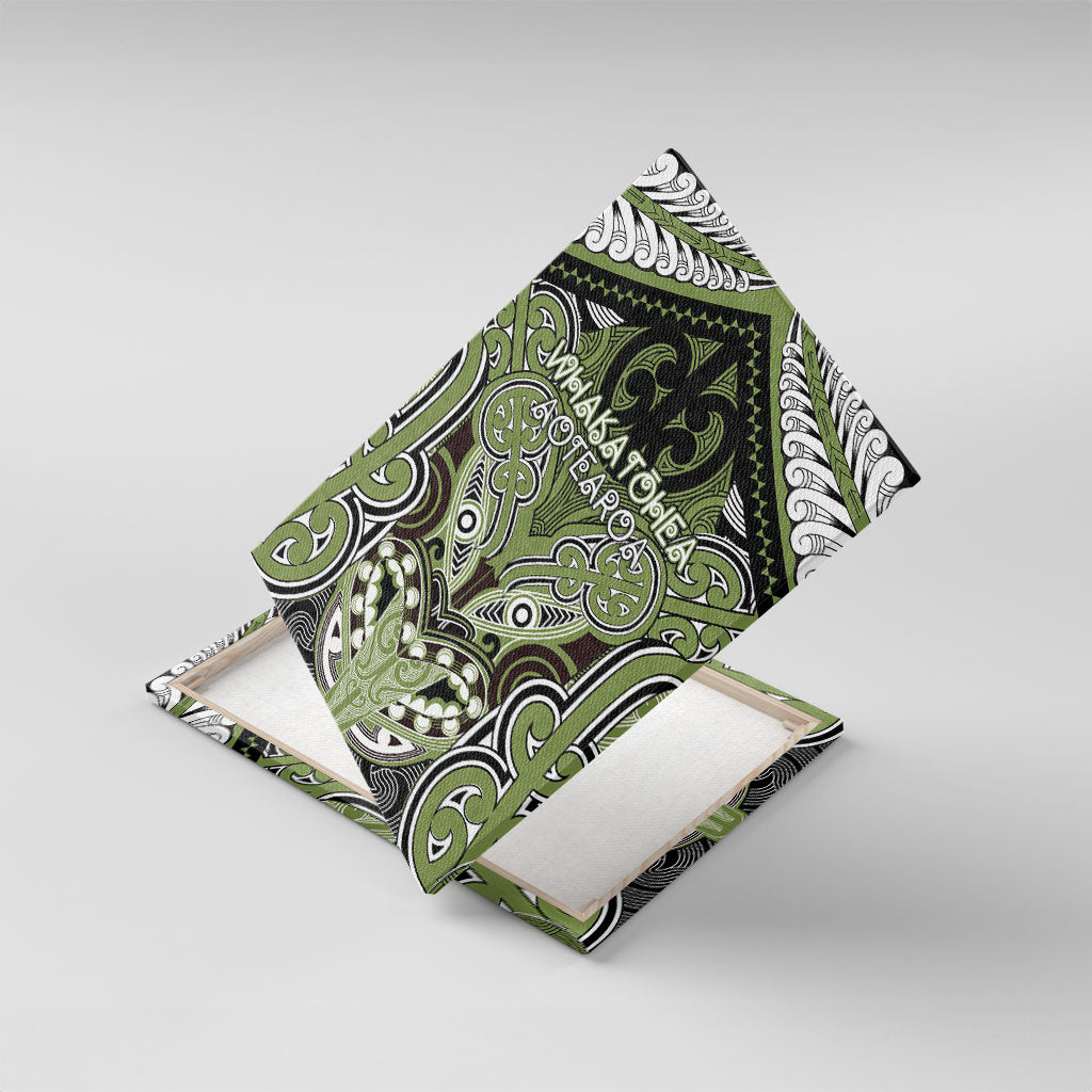 Aotearoa Iwi Whakatohea Canvas Wall Art Maori Kowhaiwhai Pattern
