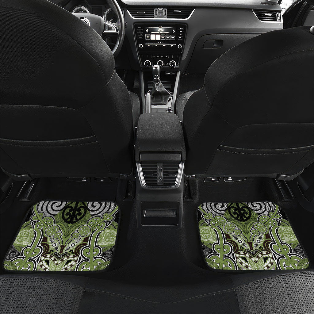 Aotearoa Iwi Whakatohea Personalised Car Mats Maori Kowhaiwhai Pattern