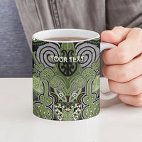 Aotearoa Iwi Whakatohea Personalised Ceramic Mug Maori Kowhaiwhai Pattern LT19 - Polynesian Pride