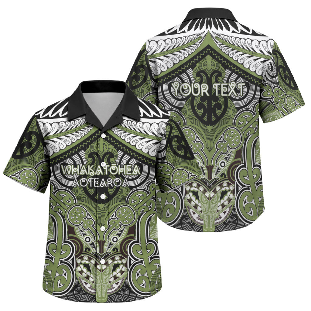 Aotearoa Iwi Whakatohea Personalised Family Matching Tank Maxi Dress and Hawaiian Shirt Maori Kowhaiwhai Pattern