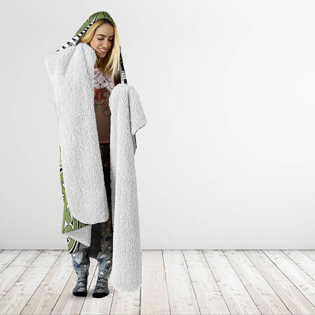 Aotearoa Iwi Whakatohea Hooded Blanket Maori Kowhaiwhai Pattern