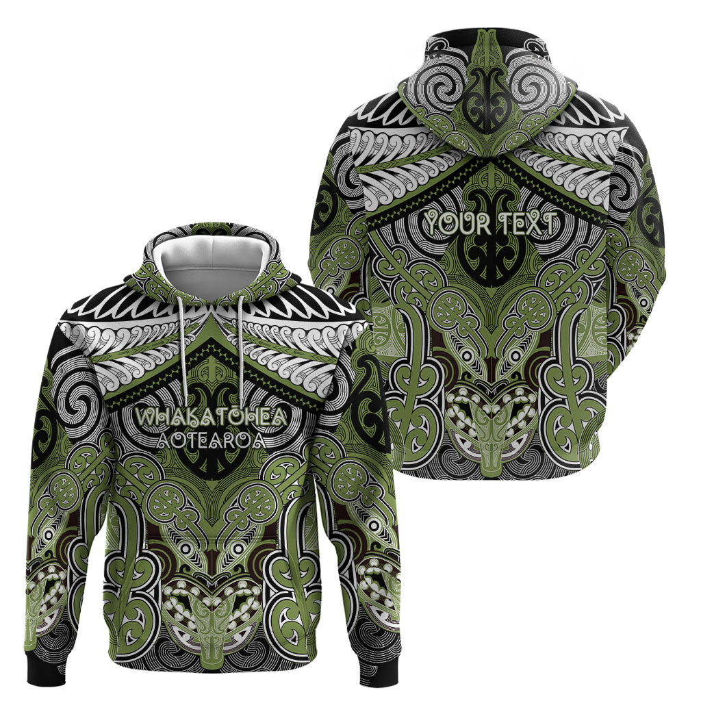 Aotearoa Iwi Whakatohea Personalised Hoodie Maori Kowhaiwhai Pattern