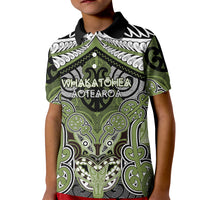 Aotearoa Iwi Whakatohea Personalised Kid Polo Shirt Maori Kowhaiwhai Pattern